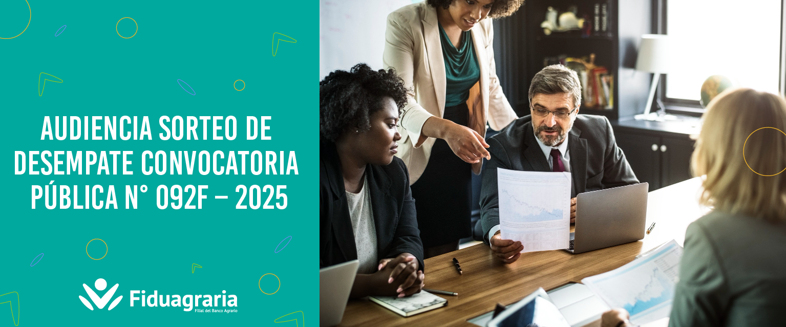 AUDIENCIA SORTEO DE DESEMPATE CONVOCATORIA PÚBLICA N° 092F – 2025